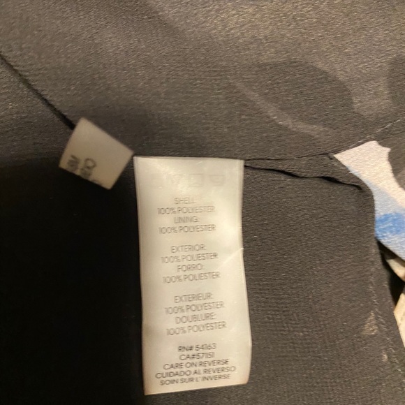 EUC Calvin Klein Chiffon Lace Front Blouse - Picture 7 of 8